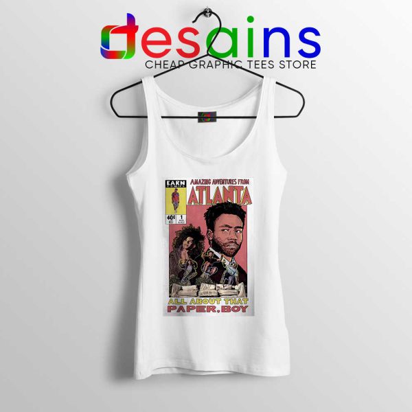 Donald Glover Amazing Adventures White Tank Top Childish Gambino Shirts