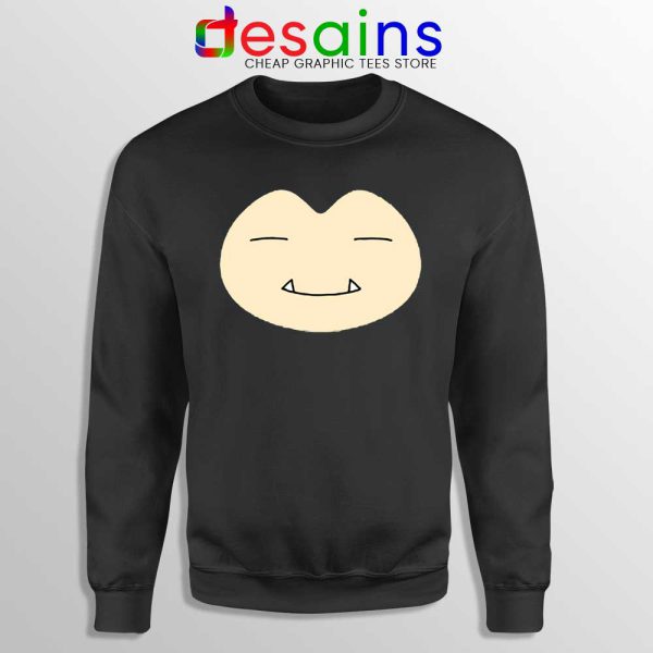 Face Snorlax Pokemon Go Black Sweatshirt Cute Snorlax Sweaters