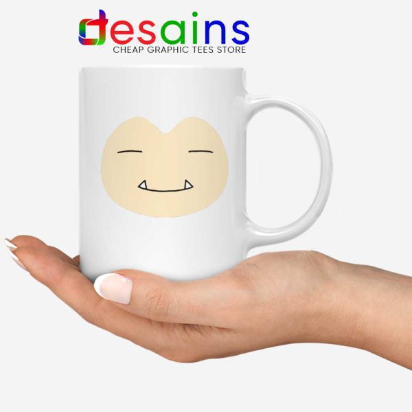 Face Snorlax Pokemon Go White Mug Cute Snorlax Coffee Mugs