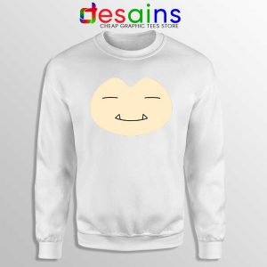 Face Snorlax Pokemon Go White Sweatshirt Cute Snorlax Sweaters