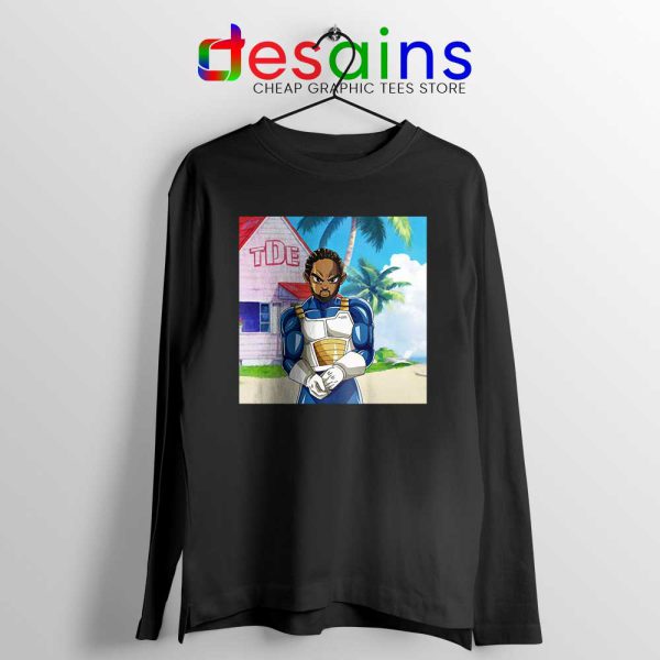 Kendrick Lamar Zenkai Black Long Sleeve Tee Hip Hop's Dragon Ball T-shirts