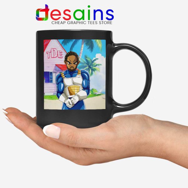 Kendrick Lamar Zenkai Black Mug Hip Hop's Dragon Ball Coffee Mugs