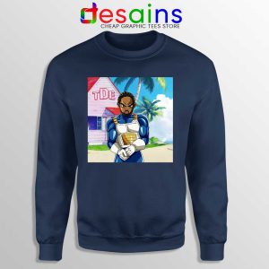 Kendrick Lamar Zenkai Navy Sweatshirt Hip Hop's Dragon Ball Sweaters