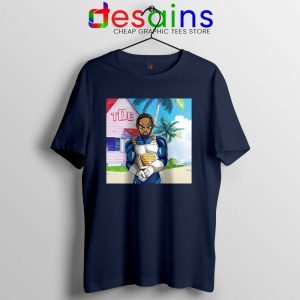 Kendrick Lamar Zenkai Navy Tshirt Hip Hop's Dragon Ball Tee Shirts