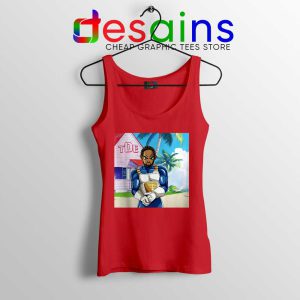 Kendrick Lamar Zenkai Red Tank Top Hip Hop's Dragon Ball Tops