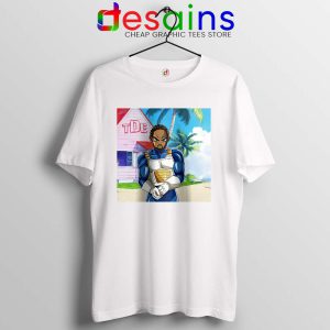 Kendrick Lamar Zenkai White Tshirt Hip Hop's Dragon Ball Tee Shirts