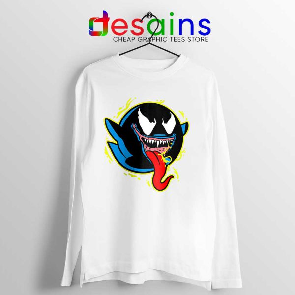 King Boo Venom White Long Sleeve Tee Marvel Comics Ghosts T-shirts Long