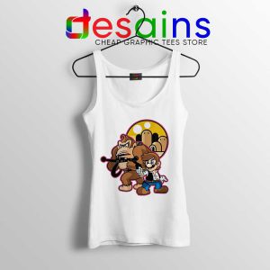 Mario Han Solo White Tank Top Star Wars Super Mario Tops S-3XL