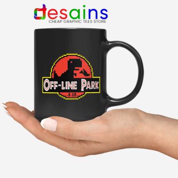 Off Line Park Mug Jurassic Park T-Rex Dinosaur Coffee Mugs