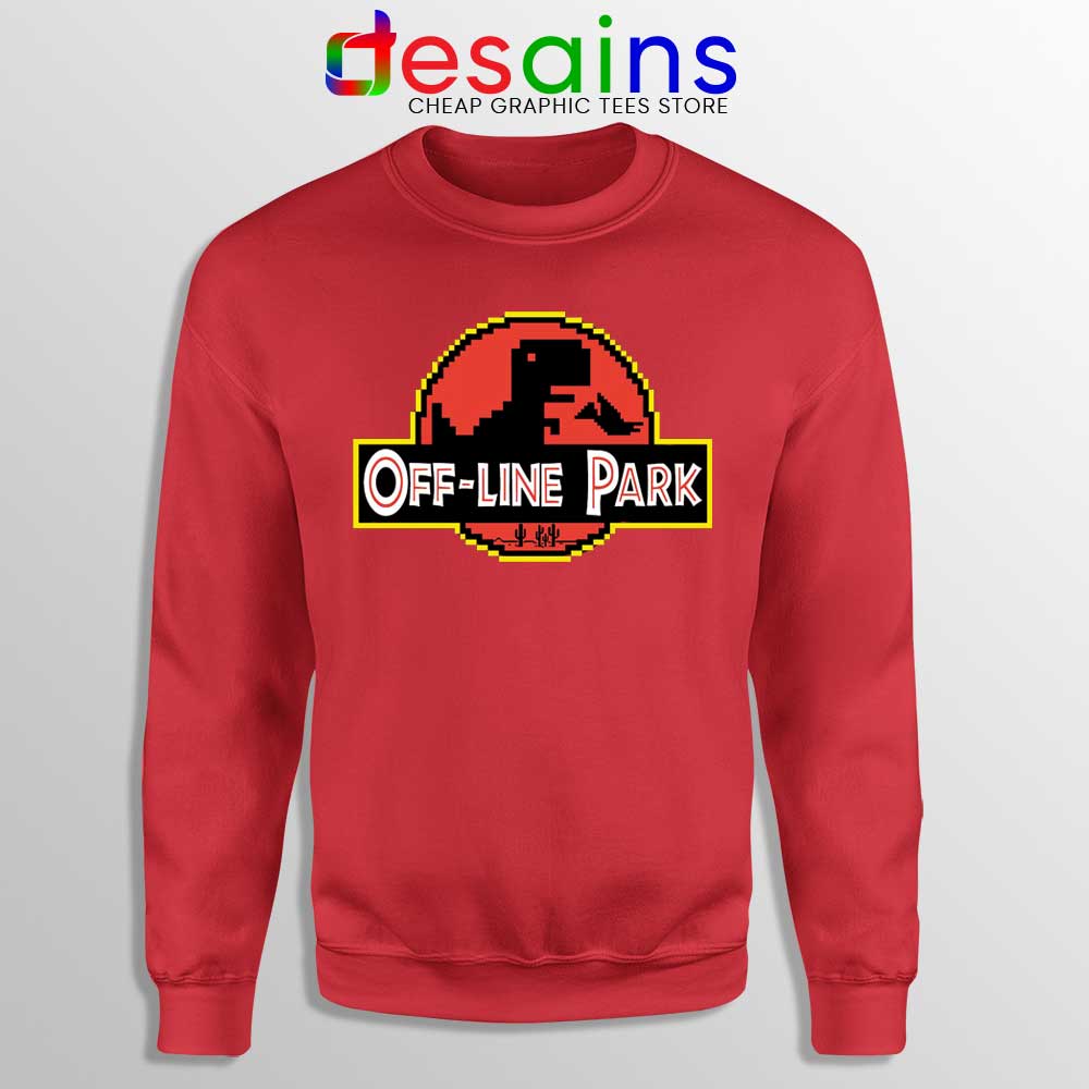 Off Line Park Sweatshirt Jurassic Park T-Rex Dinosaur