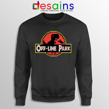 Off Line Park Sweatshirt Jurassic Park T-Rex Dinosaur Sweaters Funny