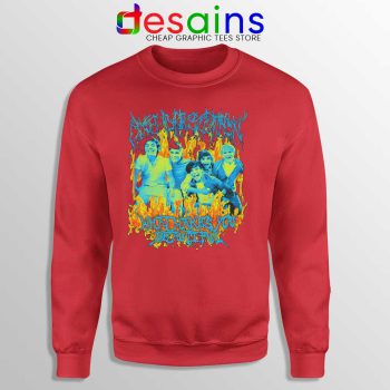 One Direction Heavy Metal Red Sweatshirt 1D Merch Cheap Sweaters