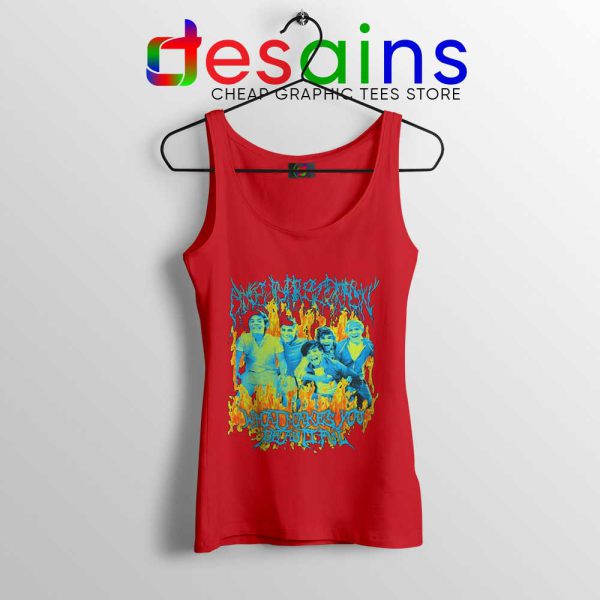 One Direction Heavy Metal Red Tank Top 1D Merch Cheap Tops