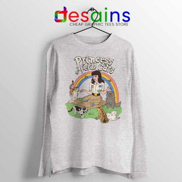 Princess Of Feral Cats Sport Grey Long Sleeve Tshirt Disney Princess