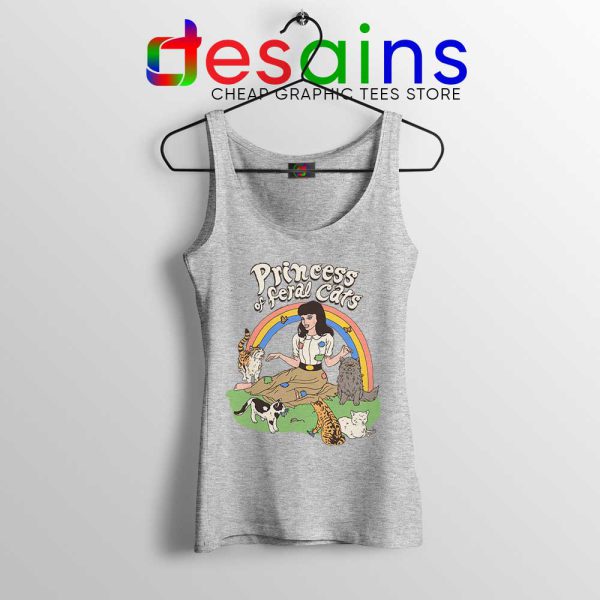 Princess Of Feral Cats Sport Grey Tank Top Disney Princess Graphic Tops