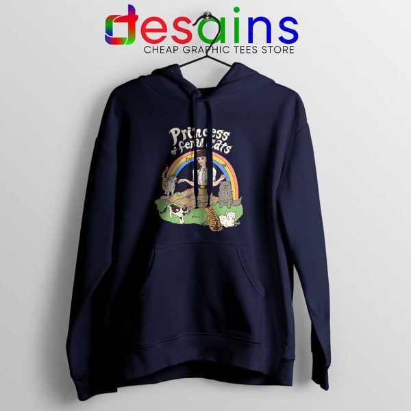 Princess Of Feral Cats navy Hoodie Disney Princess Jacket Hoodies