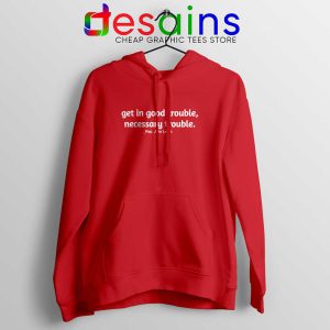 Rep John Lewis Red Hoodie Get in Good Trouble Cheap Jacket