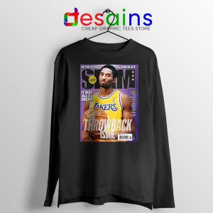 Slam Magazine Kobe Black Long Sleeve Tshirt Black Mamba Kobe Retro