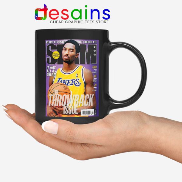 Slam Magazine Kobe Black Mug Black Mamba Kobe Retro Coffee Mugs