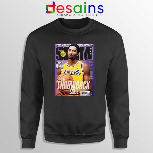 Slam Magazine Kobe Black Sweatshirt Black Mamba Kobe Retro Sweaters