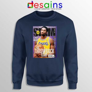 Slam Magazine Kobe Navy Sweatshirt Black Mamba Kobe Retro Sweaters