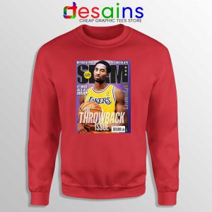 Slam Magazine Kobe Red Sweatshirt Black Mamba Kobe Retro Sweaters