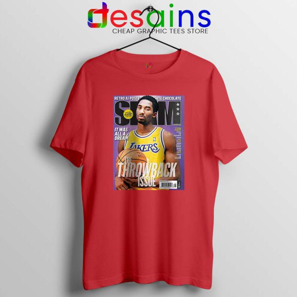 Slam Magazine Kobe Red Tshirt Black Mamba Retro Tees