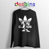 Snoopy Dab Three Stripes Long Sleeve Tee Funny Adidas Dog T-shirts Long