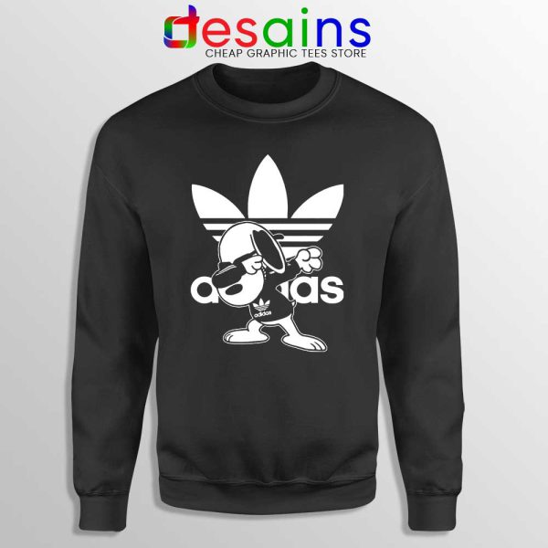 Snoopy Dab Three Stripes Sweatshirt Funny Adidas Dog Sweaters