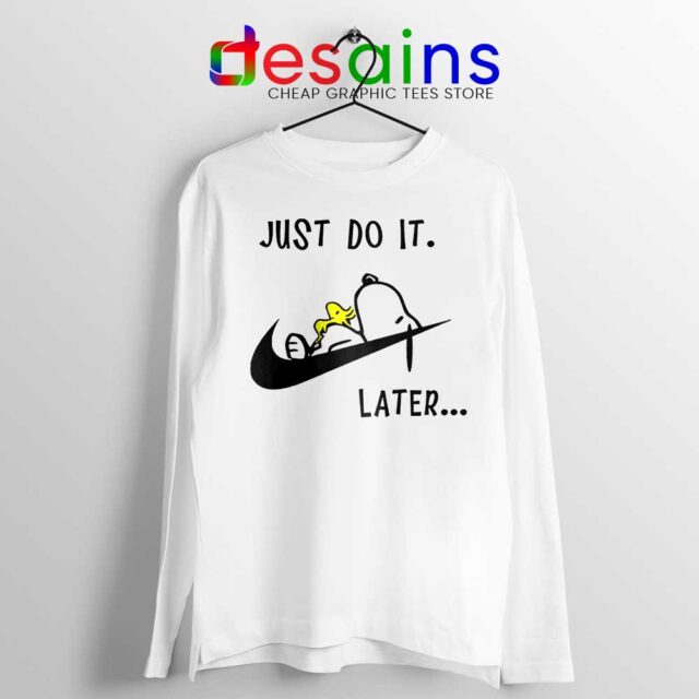 Limited Edition - Snoopy Just Do it Later Long Sleeve Tee
