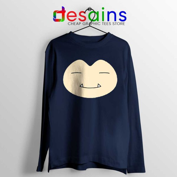 Snorlax Pokemon Go Long Sleeve Tshirt Snorlax Face Tees