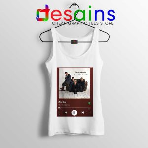 Zombie The Cranberries White Tank Top Rock Band Merch Tops