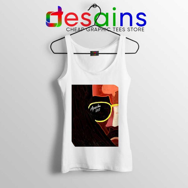 Apache 207 Paint White Tank Top German Rapper Merch Tops S-3XL