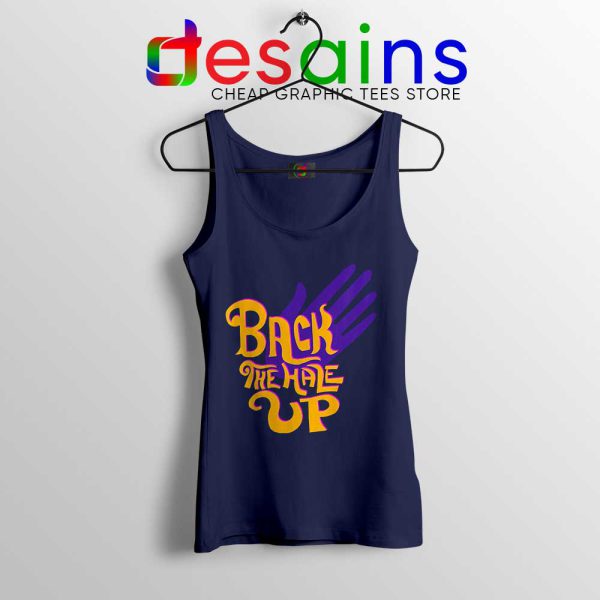 Back the Hale Up Navy Tank Top Landis Harry Larry Song Tops