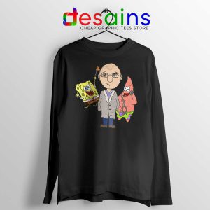 Doctor Spongebob Patrick Black Long Sleeve Tee Funny Cartoon T-shirts