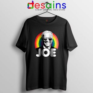 Joe Biden Pride Black Tshirt Rainbow Flag Joe Tee Shirts