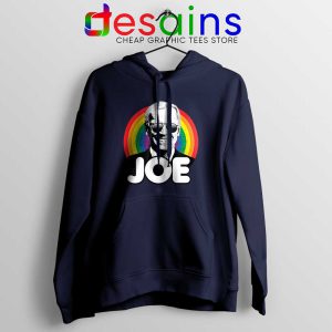 Joe Biden Pride Navy Hoodie Rainbow Flag Joe Jacket LGBTQ