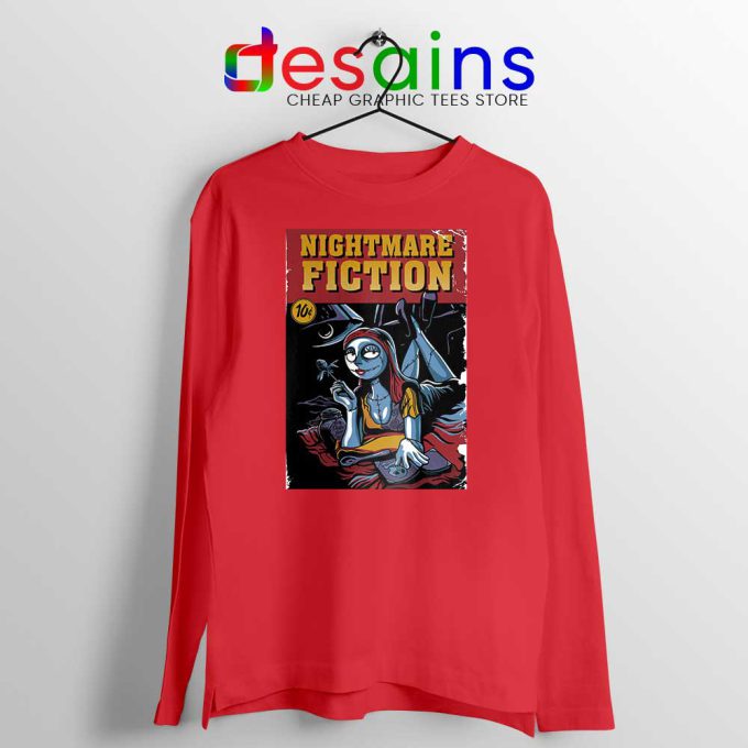 Pulp Fiction Girl Red Long Sleeve Tee Nightmare Before Christmas