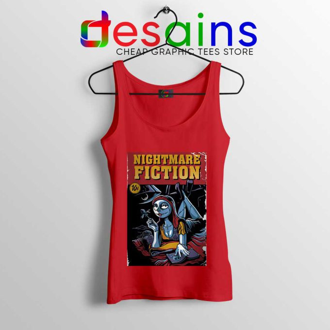 Pulp Fiction Girl Red Tank Top Nightmare Before Christmas Tops