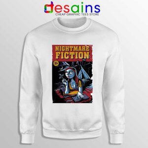 Pulp Fiction Girl White Sweatshirt Nightmare Before Christmas