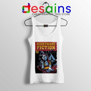 Pulp Fiction Girl White Tank Top Nightmare Before Christmas Tops