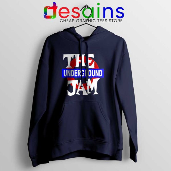 Rock Band The Jam Navy Hoodie Music Merch Jacket Underground