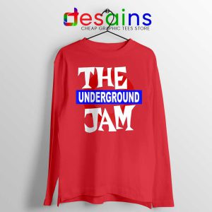 Rock Band The Jam Red Long Sleeve Tee Music Merch T-shirts Long