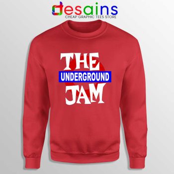 Rock Band The Jam Red Sweatshirt Music Merch Sweaters Punk
