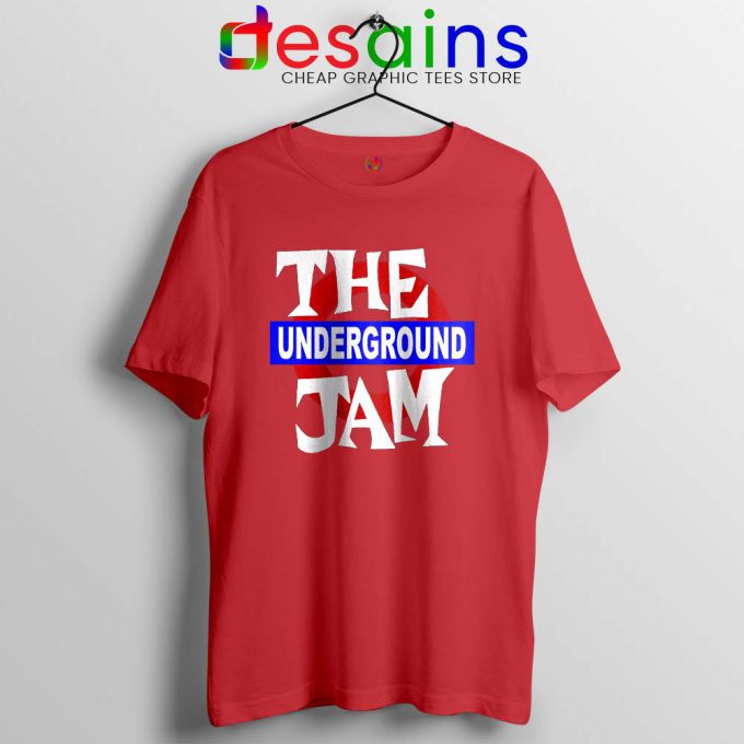 Rock Band The Jam Red Tshirt Music Merch Cheap Tee Shirts