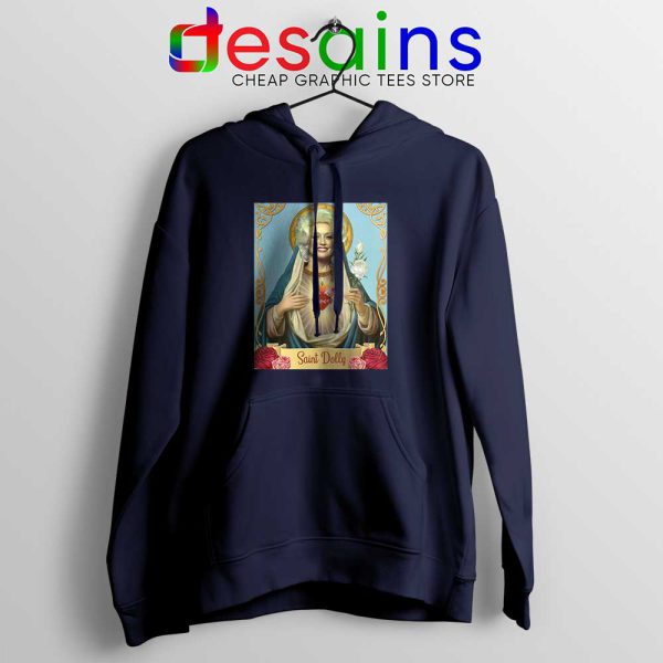 Saint Dolly Parton Navy Hoodie American Singer Jacket