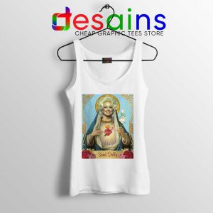 Saint Dolly Parton White Tank Top American Singer Tops S-3XL