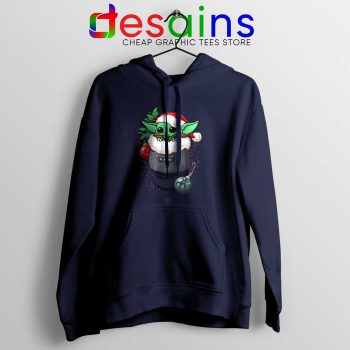 Stocking Stuffer Baby Yoda Navy Hoodie Star Wars Christmas Gifts