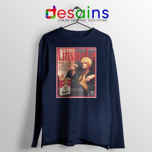 Vinsmoke Sanji Vintage Navy Long Sleeve Tee One Piece Smoke