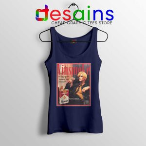 Vinsmoke Sanji Vintage Navy Tank Top One Piece Smoke Tops Manga